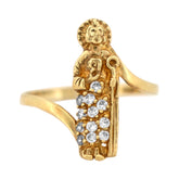 Anillo para hombre en oro 10K con circonia