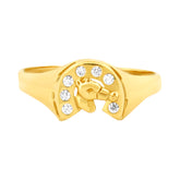 Anillo para niño en oro 10K con circonia