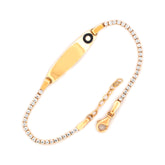 Esclava para niño en oro 10K con circonia