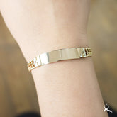 Esclava para niño en oro 10K con circonia