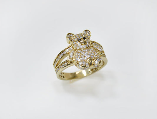 ANILLO 10K 3.3G OSO C/PDAS #6 E.D.