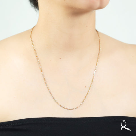 Cadena unisex en oro 10K