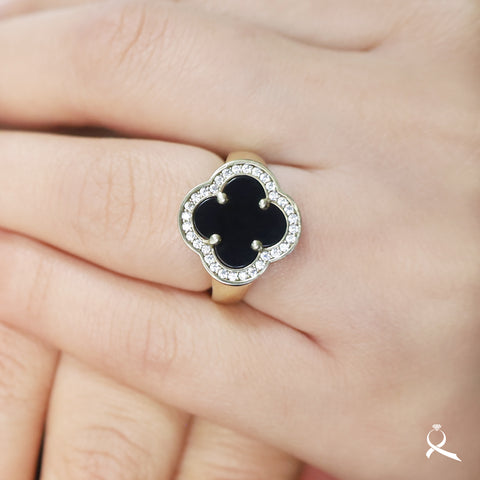 Anillo para mujer en oro 10K con circonia
