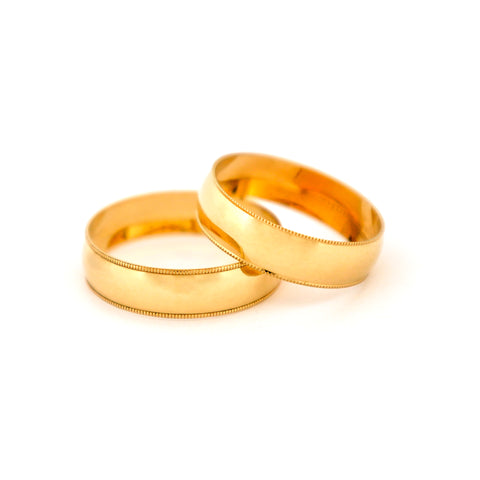 Argollas de matrimonio en oro 10K