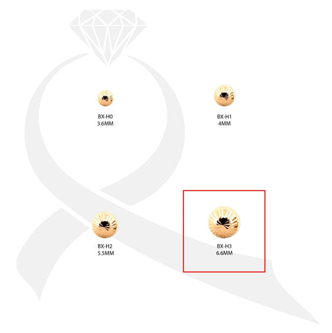 Broquel en oro 14K