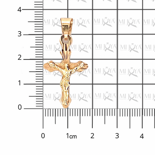 CRUZ 10K 0.8G CON CRISTO 3CM E.D.