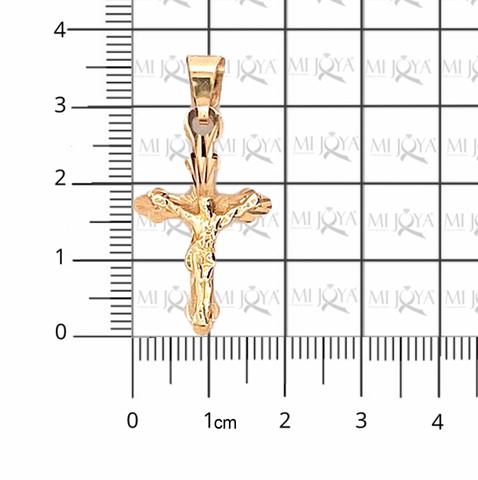 CRUZ 10K 0.8G CON CRISTO 3CM E.D.