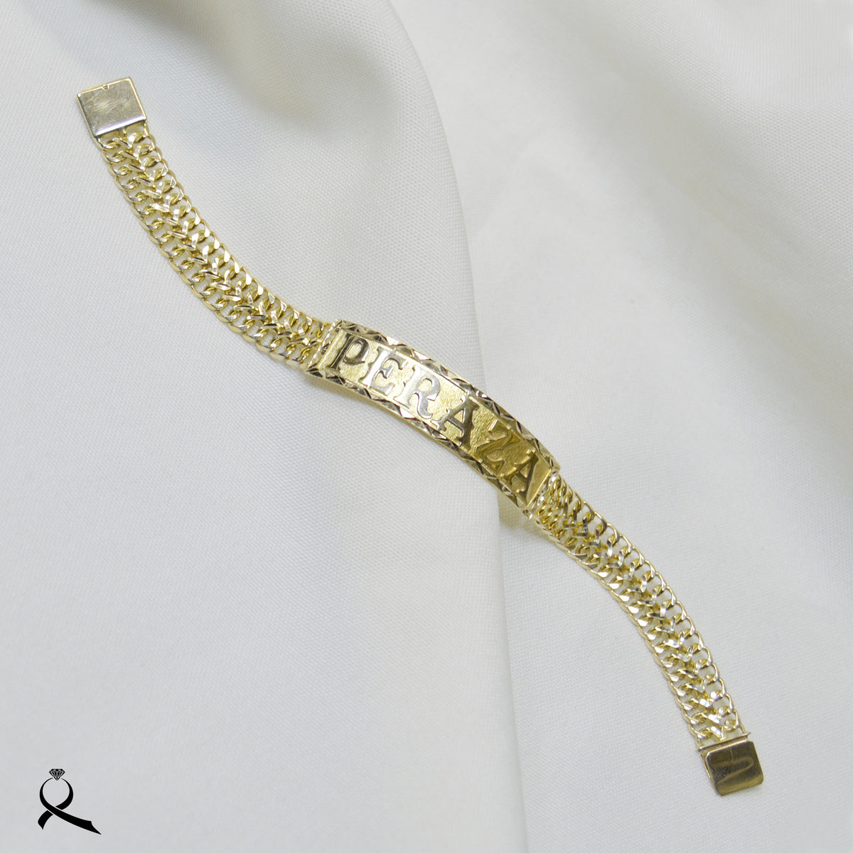 Esclava cubana 2h con placa personalizada 8mm