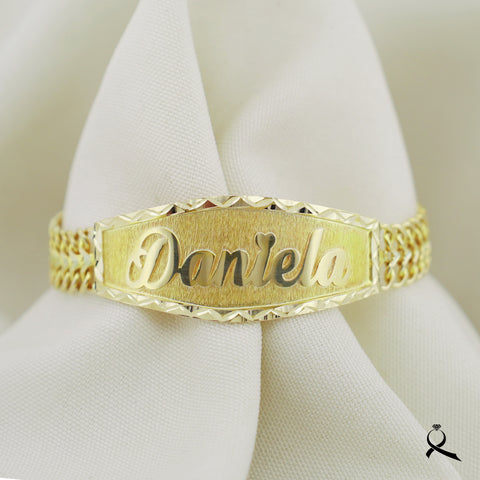 Esclava cubana 2h con placa personalizada