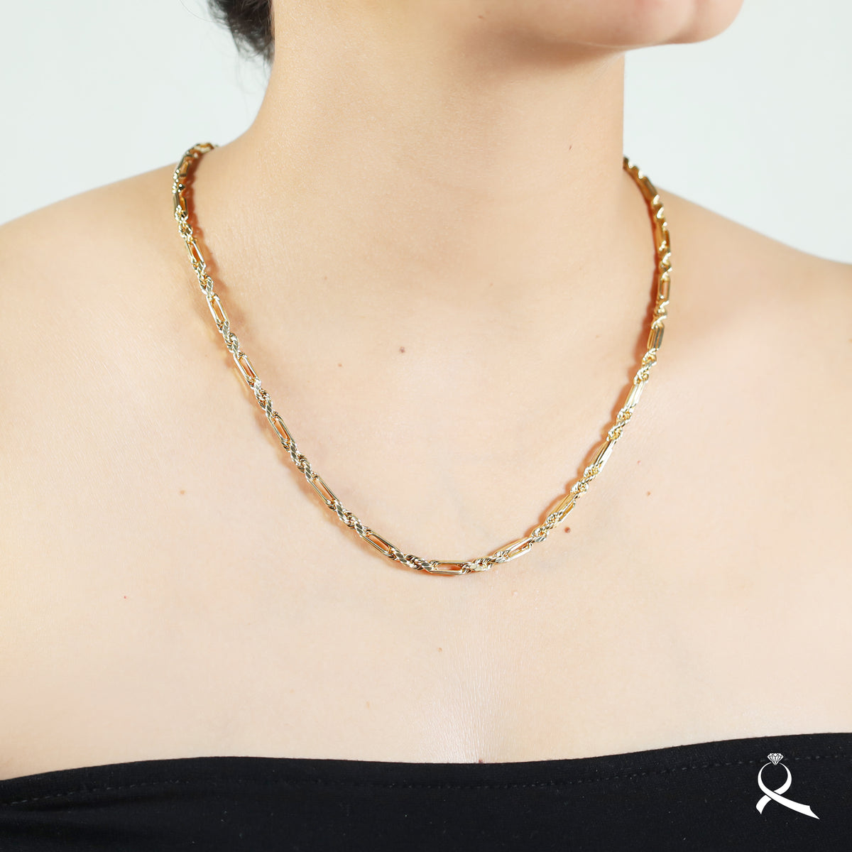 Cadena unisex en oro 10K