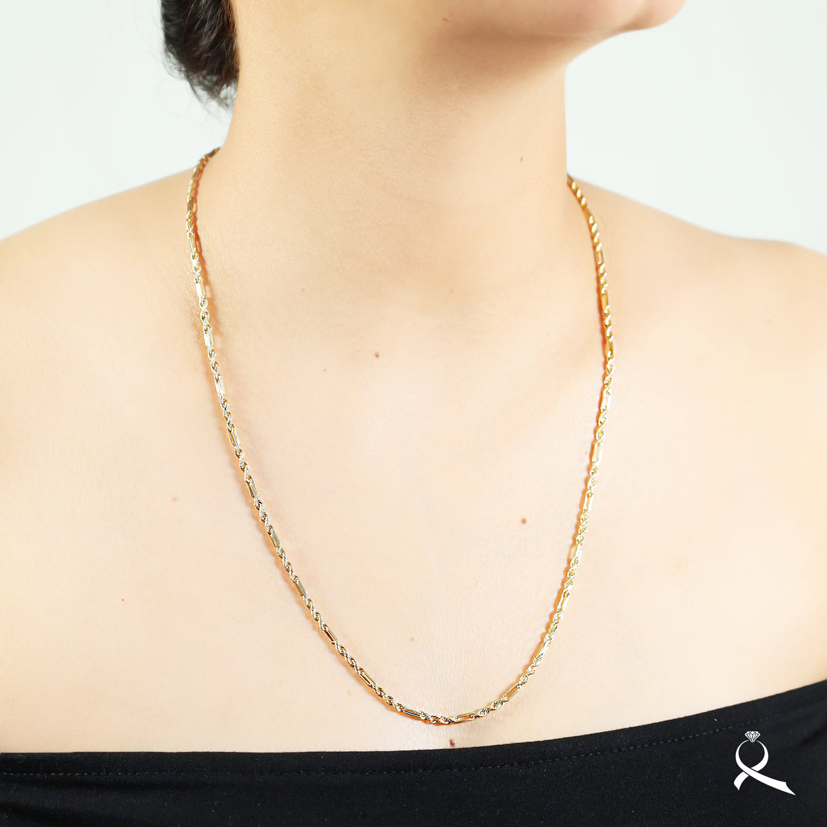 Cadena unisex en oro 10K