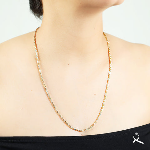 Cadena unisex en oro 10K