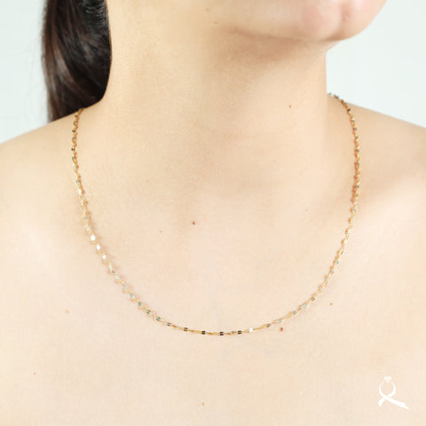 Cadena unisex en oro 10K