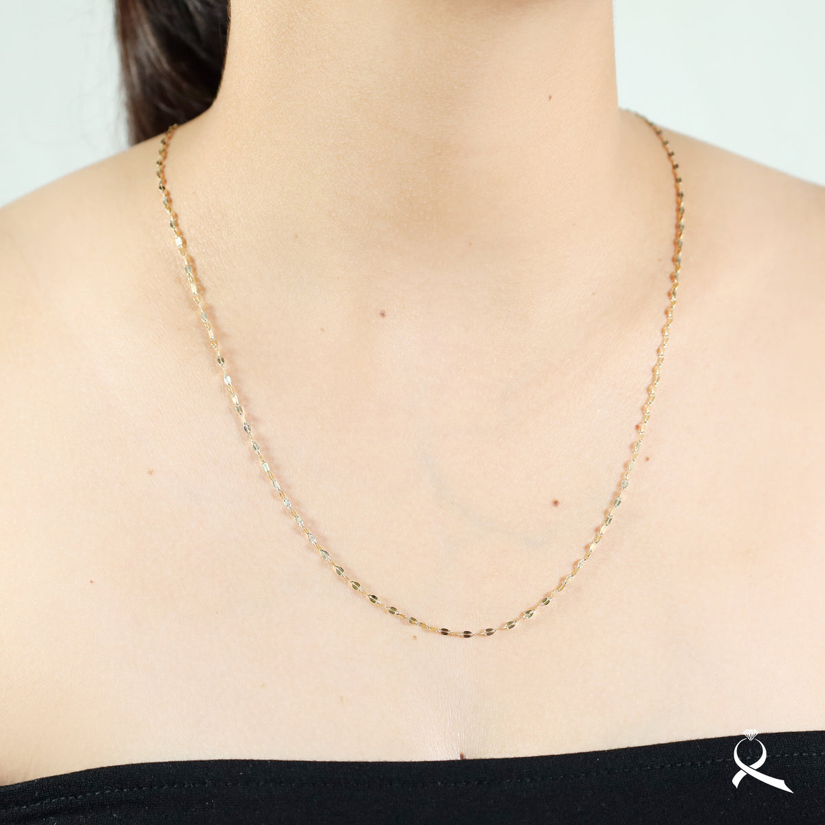 Cadena unisex en oro 10K