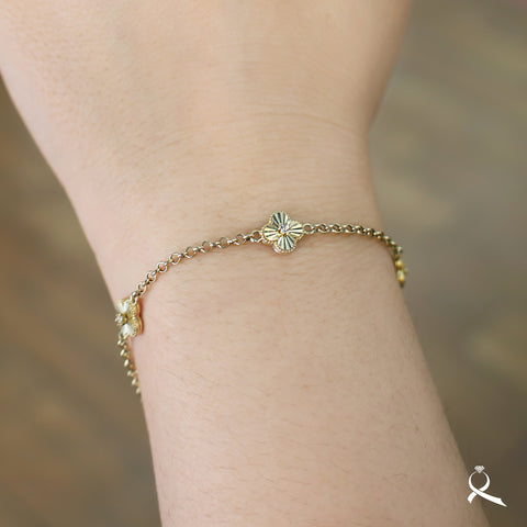 Pulsera para mujer en oro 10K con circonia