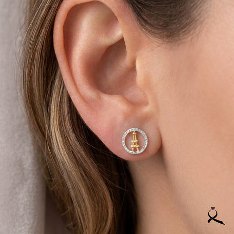 Aretes en oro 10K
