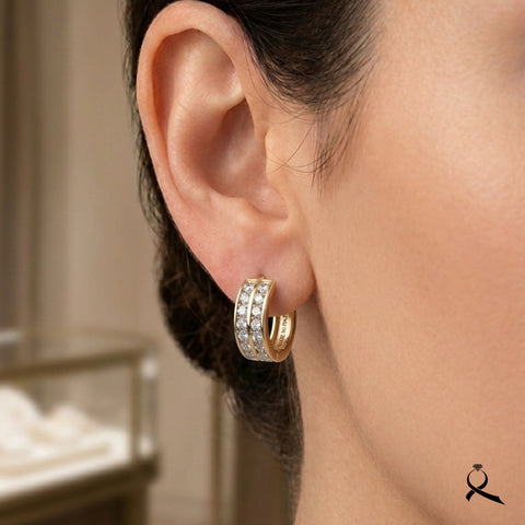 Aretes en oro 10K