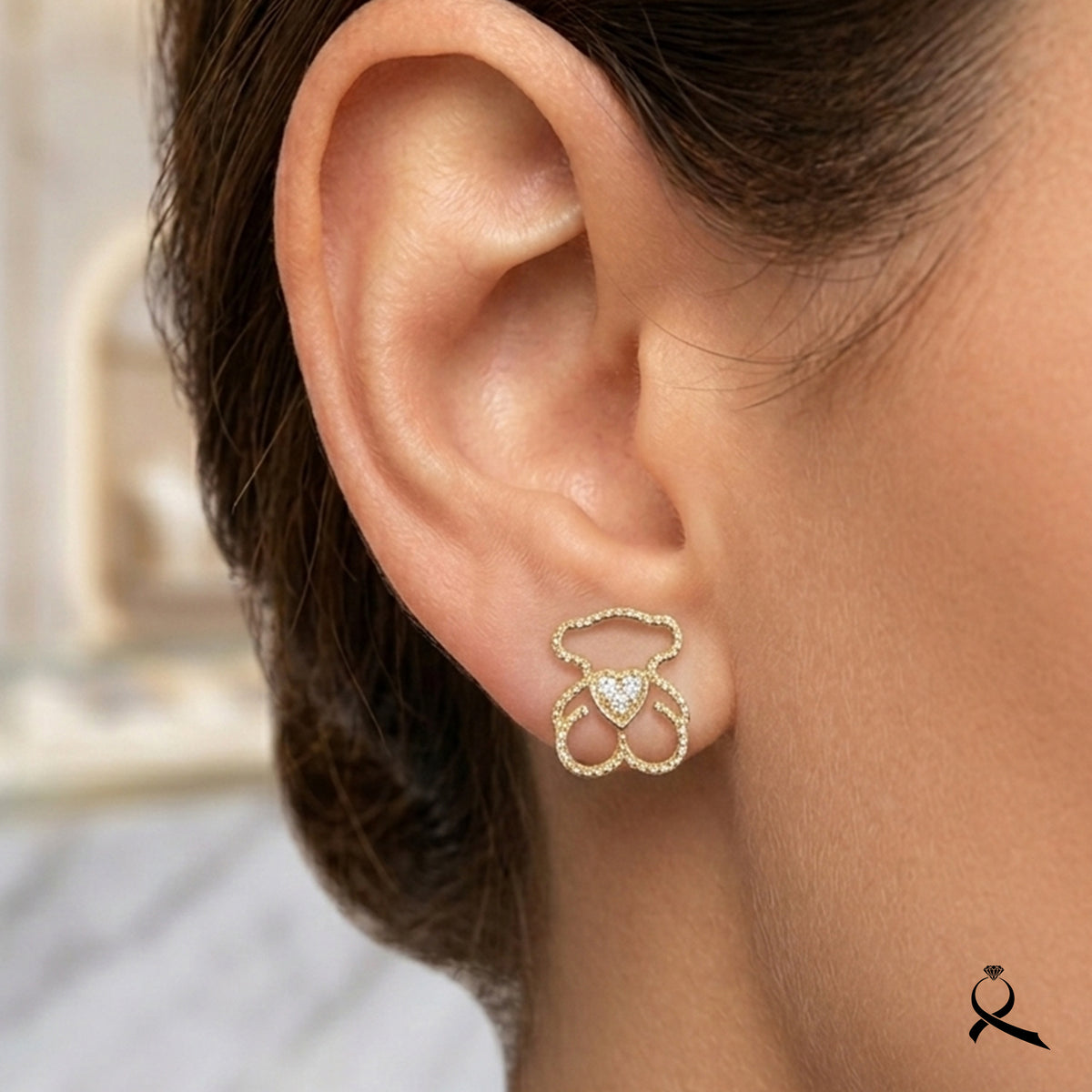 Aretes en oro 10K