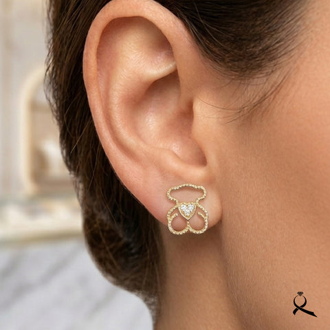 Aretes en oro 10K