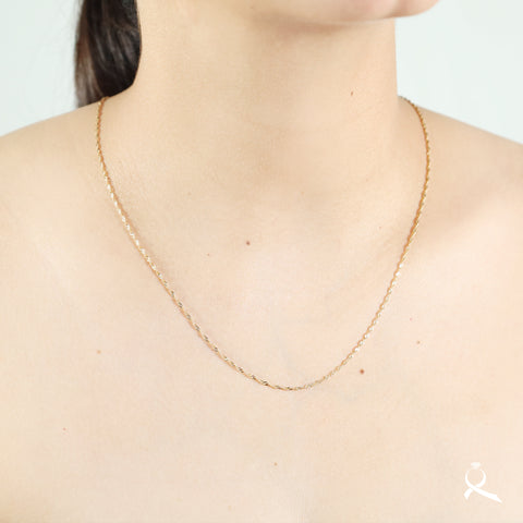 Cadena unisex en oro 10K