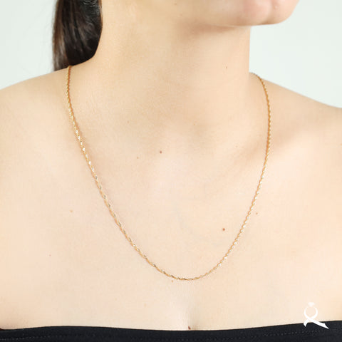 Cadena unisex en oro 10K