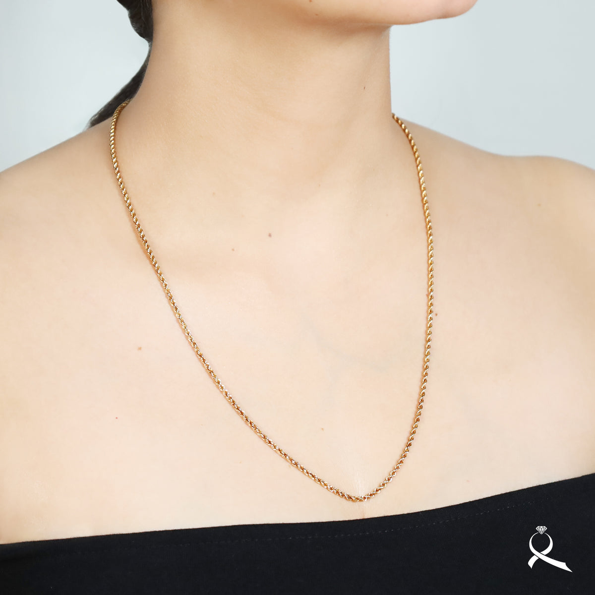 Cadena unisex en oro 10K