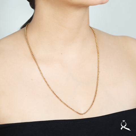 Cadena unisex en oro 10K